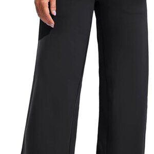 Wide Leg Pants Woman Yoga Pants with Pockets Stretch Loose Casual Lounge Sweatpa